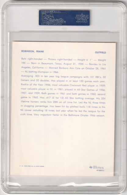 FRANK ROBINSON 1967 Dexter Press Premiums PSA 8 NM - MT - GIANTS - Columbia Hobby - Sports Card Boxes - Toploaders - Card Savers