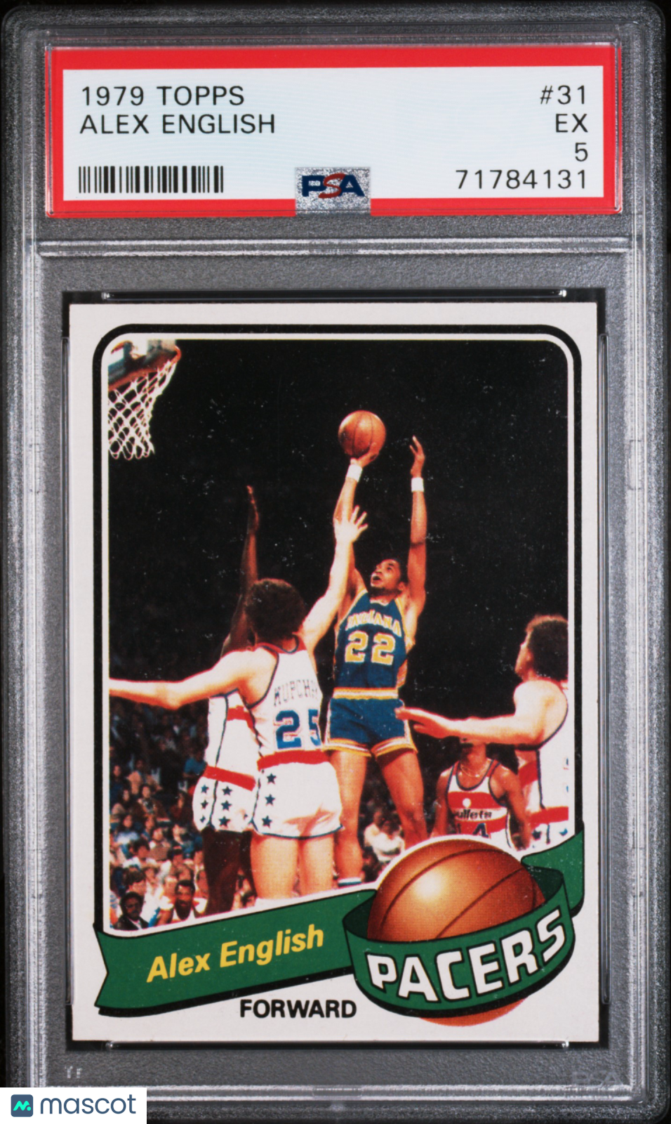 ALEX ENGLISH 1979-80 Topps #31 PSA 5 EX - PACERS
