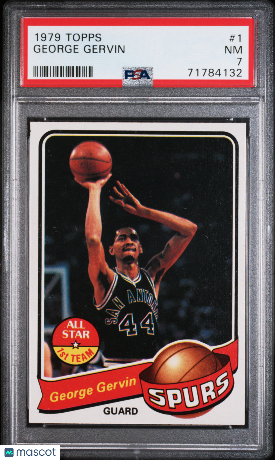 GEORGE GERVIN 1979-80 Topps #1 PSA 7 NM - SPURS