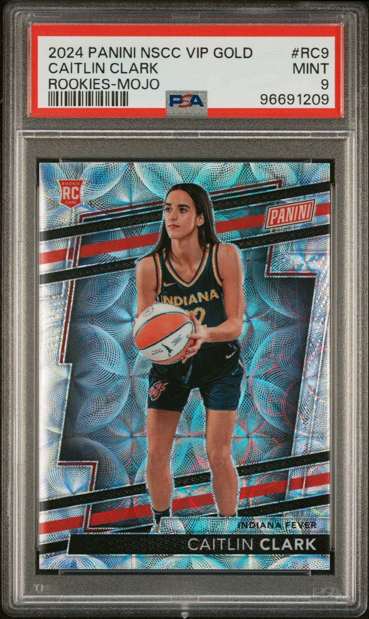 CAITLIN CLARK 2024 Panini National VIP Gold Rookie Scope RC #RC9 PSA 9 MINT