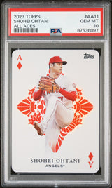 SHOHEI OHTANI 2023 Topps All Aces #AA11 PSA 10 GEM MINT - DODGERS