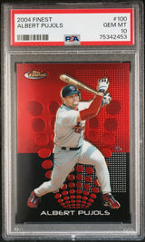ALBERT PUJOLS 2004 Topps Finest #100 PSA 10 GEM MNT - CARDINALS