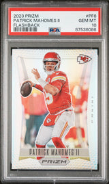 PATRICK MAHOMES II 2023 Panini Prizm Prizm Flashback #PF6 PSA 10 GEM MINT