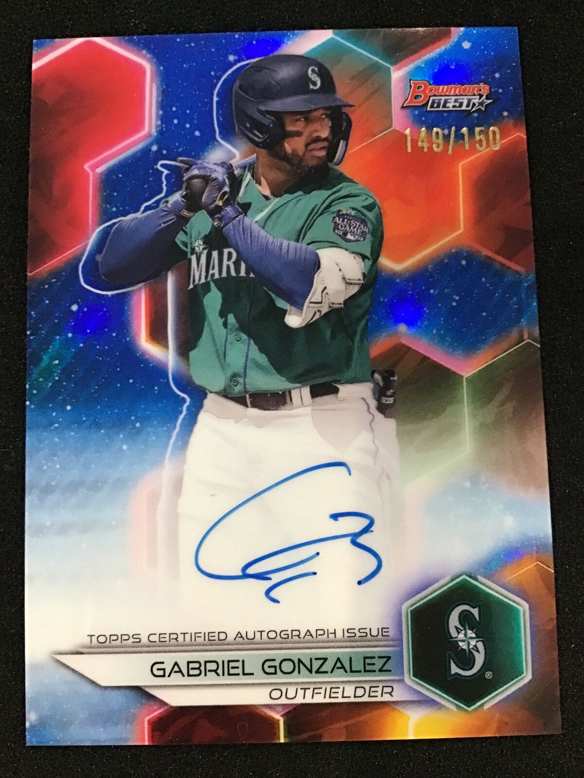 Gabriel Gonzalez 2023 Bowmans Best B23 - GG Best of 2023 Auto Blue Refractor - Columbia Hobby - Sports Card Boxes - Toploaders - Card Savers