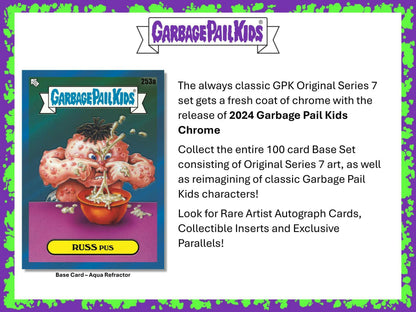 Garbage Pail Kids Chrome Series 7 7 - Pack Blaster Box (Topps 2024) - Columbia Hobby - Sports Card Boxes - Toploaders - Card Savers