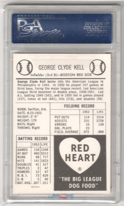 GEORGE KELL Autograph Auto Trading Card PSA / DNA Certified Authentic RED SOX - Columbia Hobby - Sports Card Boxes - Toploaders - Card Savers