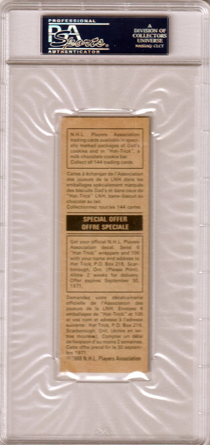 GILBERT PERREAULT 1970 Dad's Cookies PSA 9 MINT - SABRES - Columbia Hobby - Sports Card Boxes - Toploaders - Card Savers