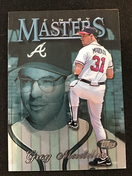 Greg Maddux 1997 Topps Finest #294 Uncommon Silver Masters Atlanta Braves HOF - Columbia Hobby - Sports Card Boxes - Toploaders - Card Savers