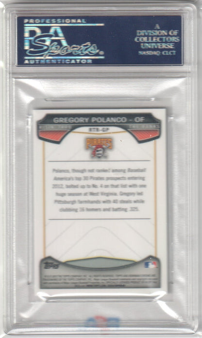 GREGORY POLANCO 2013 Bowman Chrome Rising Through The Ranks Mini PSA 10 Pop 3 - Columbia Hobby - Sports Card Boxes - Toploaders - Card Savers