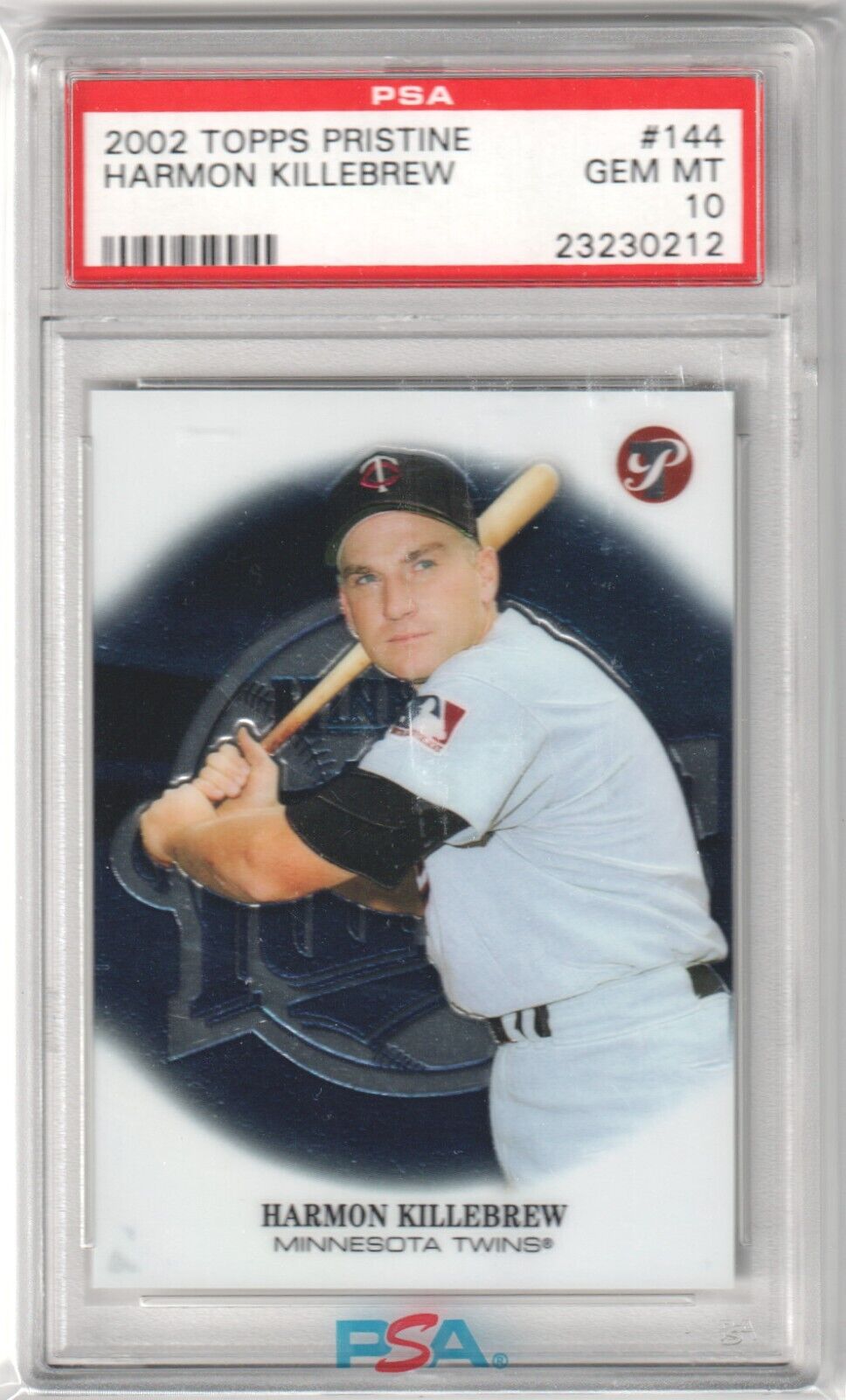 HARMON KILLEBREW 2002 Topps Pristine #144 PSA 10 GEM MINT - TWINS - Columbia Hobby - Sports Card Boxes - Toploaders - Card Savers