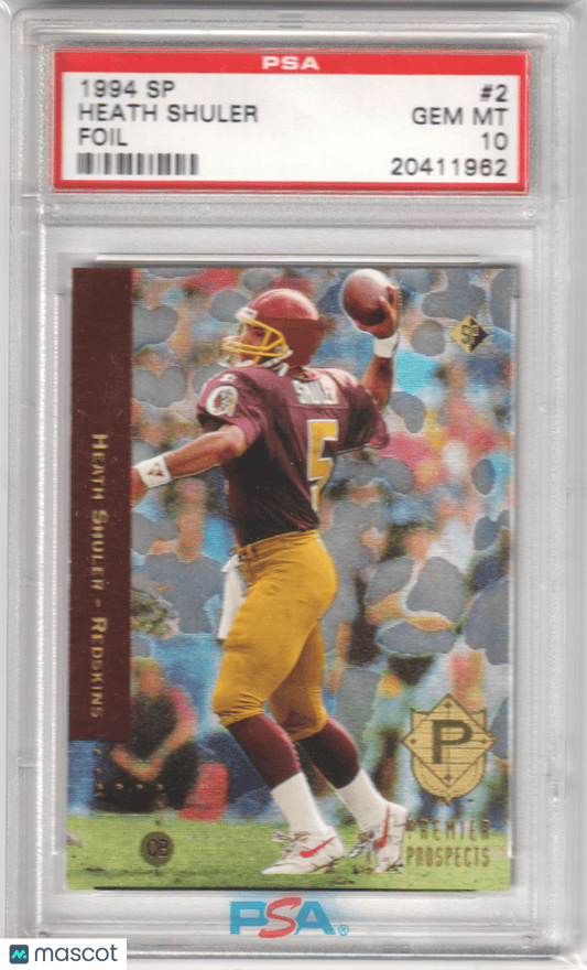 HEATH SHULER 1994 Upper Deck SP 2 Foil PSA 10 GEM MINT - REDSKINS - Columbia Hobby - Sports Card Boxes - Toploaders - Card Savers