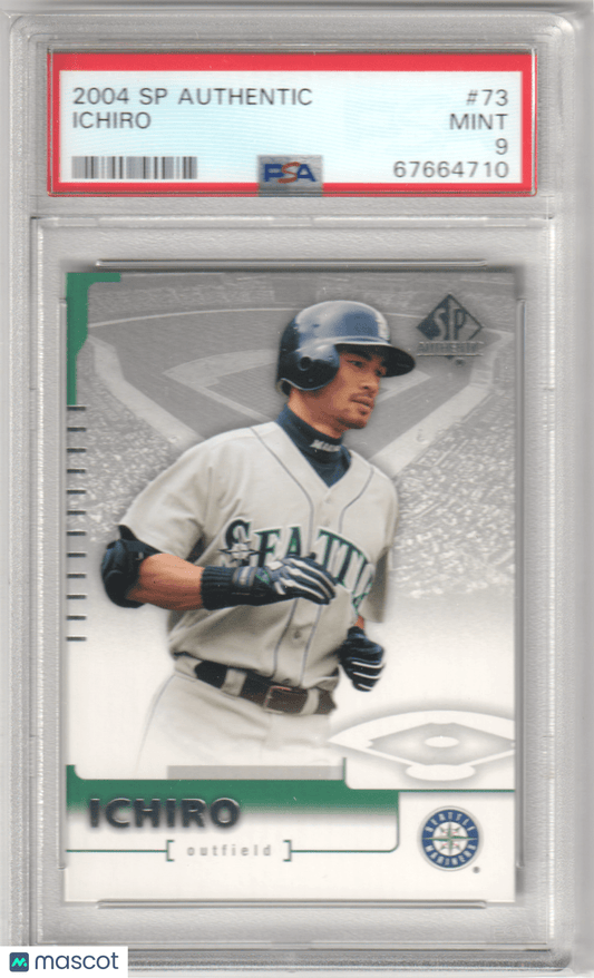ICHIRO 2004 Upper Deck SP Authentic #73 PSA 9 MINT - MARINERS - Columbia Hobby - Sports Card Boxes - Toploaders - Card Savers