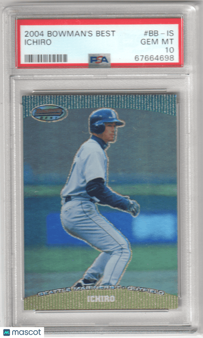 ICHIRO SUZUKI 2004 Bowman's Best BB - IS PSA 10 GEM MINT - MARINERS - Columbia Hobby - Sports Card Boxes - Toploaders - Card Savers