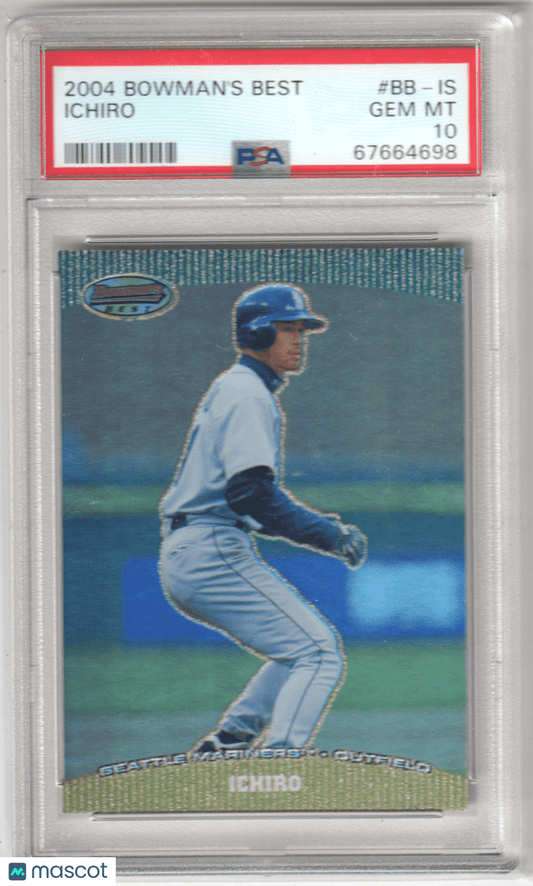 ICHIRO SUZUKI 2004 Bowman's Best BB - IS PSA 10 GEM MINT - MARINERS - Columbia Hobby - Sports Card Boxes - Toploaders - Card Savers