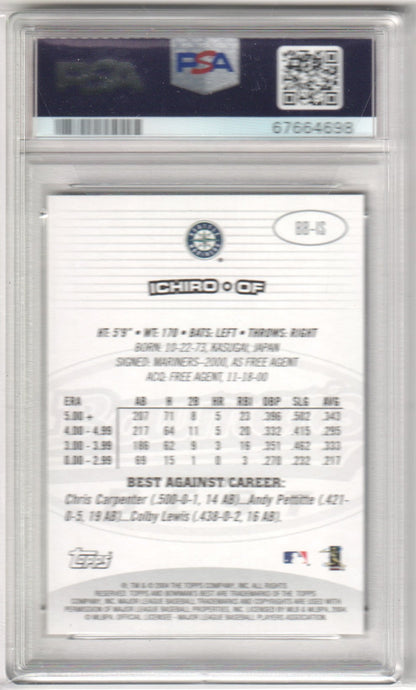 ICHIRO SUZUKI 2004 Bowman's Best BB - IS PSA 10 GEM MINT - MARINERS - Columbia Hobby - Sports Card Boxes - Toploaders - Card Savers