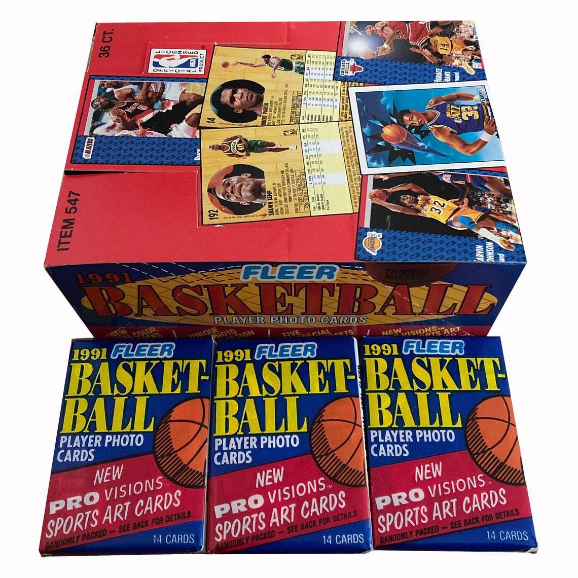 1991-92 Fleer Basketball Wax Box