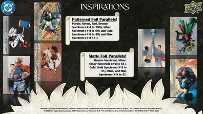 2025 Upper Deck Inspirations The World of DC Hobby Box | Columbia Hobby - Sports Card Boxes - Toploaders - Card Savers.