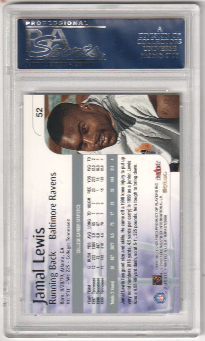 JAMAL LEWIS 2000 Skybox Impact 52 PSA 10 GEM MINT - RAVENS - Columbia Hobby - Sports Card Boxes - Toploaders - Card Savers