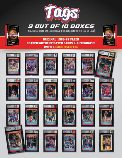 Jersey Fusion The 1986 - 87 Collection Basketball Hobby Pack - Columbia Hobby - Sports Card Boxes - Toploaders - Card Savers