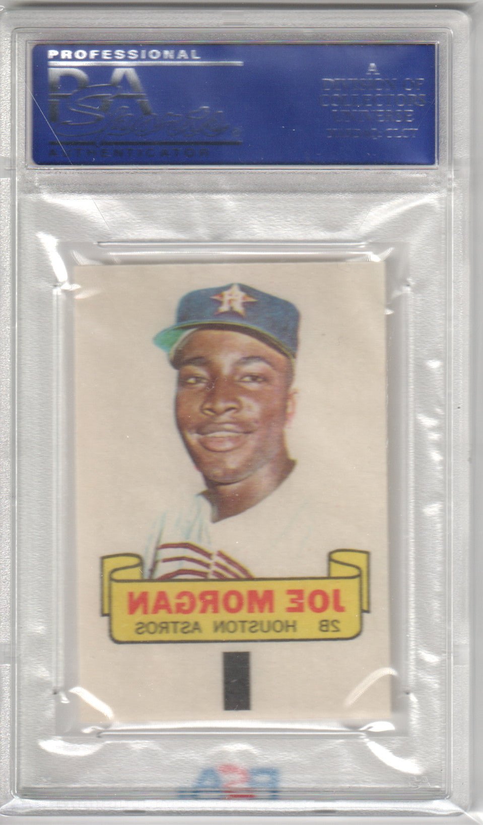 JOE MORGAN 1966 Topps Rub - Offs PSA 8 NM - ASTROS - Columbia Hobby - Sports Card Boxes - Toploaders - Card Savers