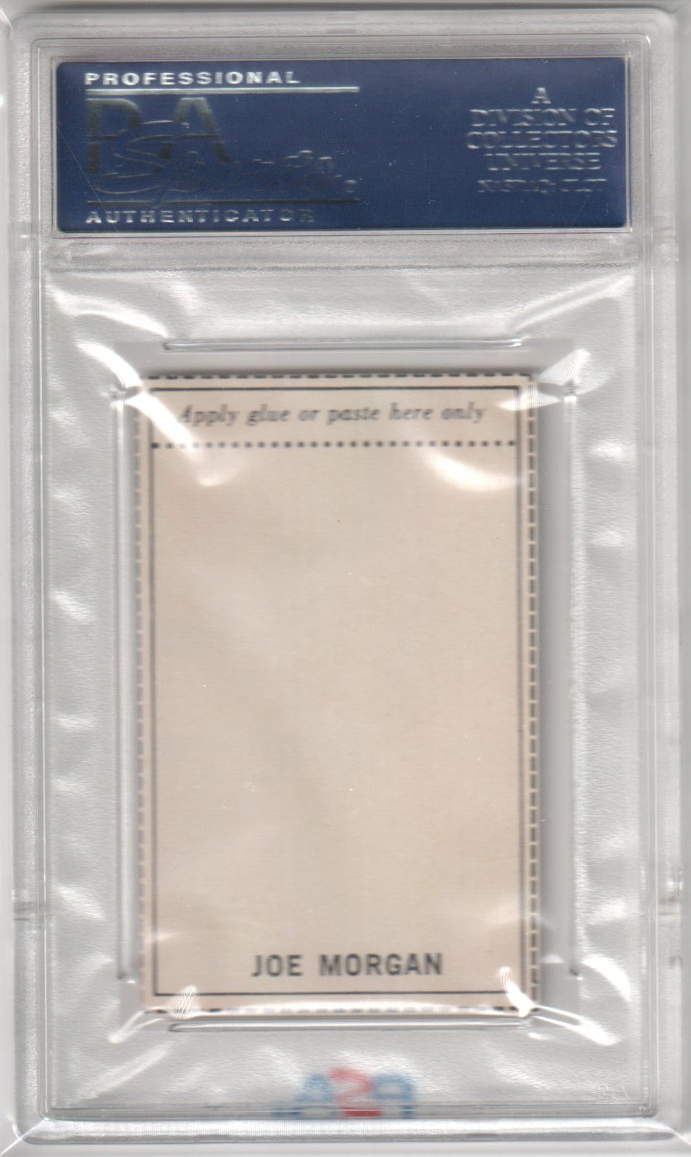 JOE MORGAN 1969 MLB Photostamps PSA 9 MINT - ASTROS REDS - Columbia Hobby - Sports Card Boxes - Toploaders - Card Savers