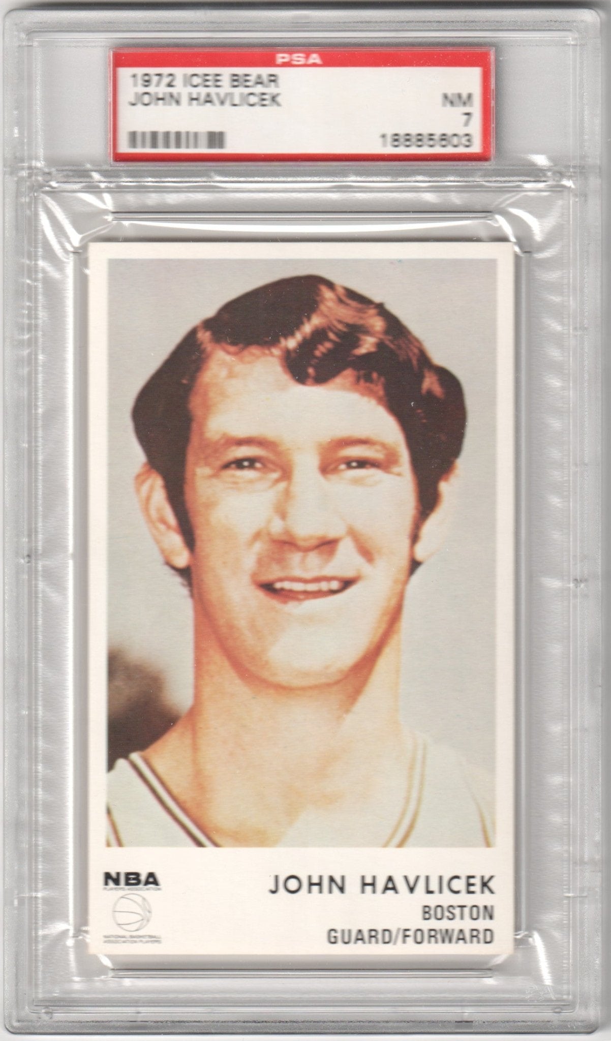 JOHN HAVLICEK 1972 Icee Bear PSA 7 NM - CELTICS - Columbia Hobby - Sports Card Boxes - Toploaders - Card Savers