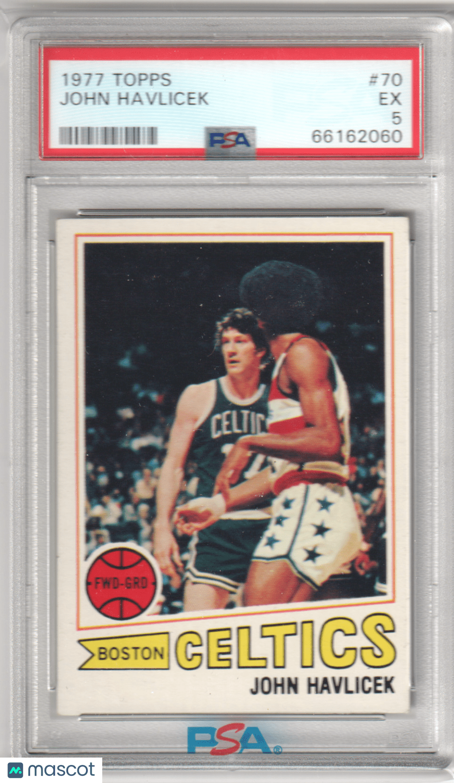 JOHN HAVLICEK 1977 - 78 Topps #70 PSA 5 EX - CELTICS - Columbia Hobby - Sports Card Boxes - Toploaders - Card Savers
