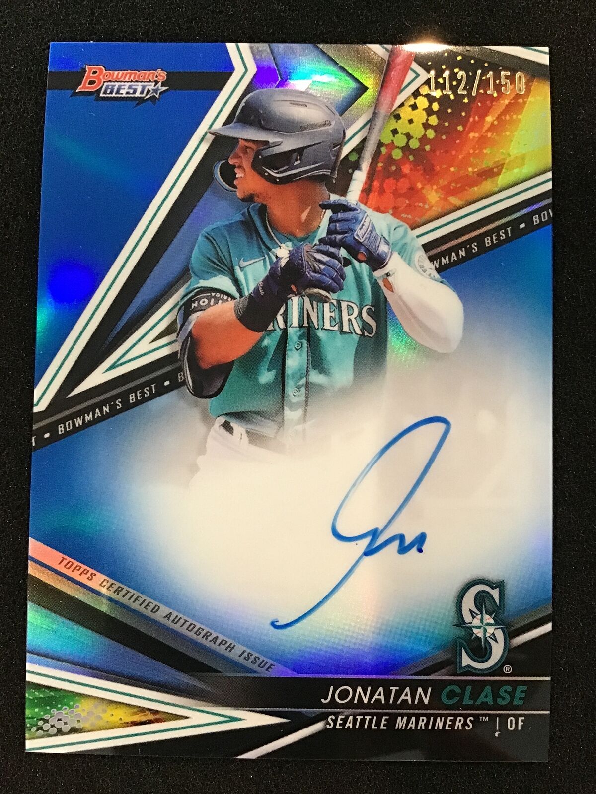 Jonatan Clase 2022 Bowman's Best B22 - JC Best of 2022 Blue Refractor Auto /150 - Columbia Hobby - Sports Card Boxes - Toploaders - Card Savers
