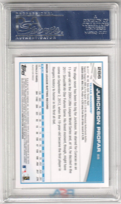 JURICKSON PROFAR 2013 Topps RC Rookie Autograph Auto 286 PSA Authentic - BRAVES - Columbia Hobby - Sports Card Boxes - Toploaders - Card Savers