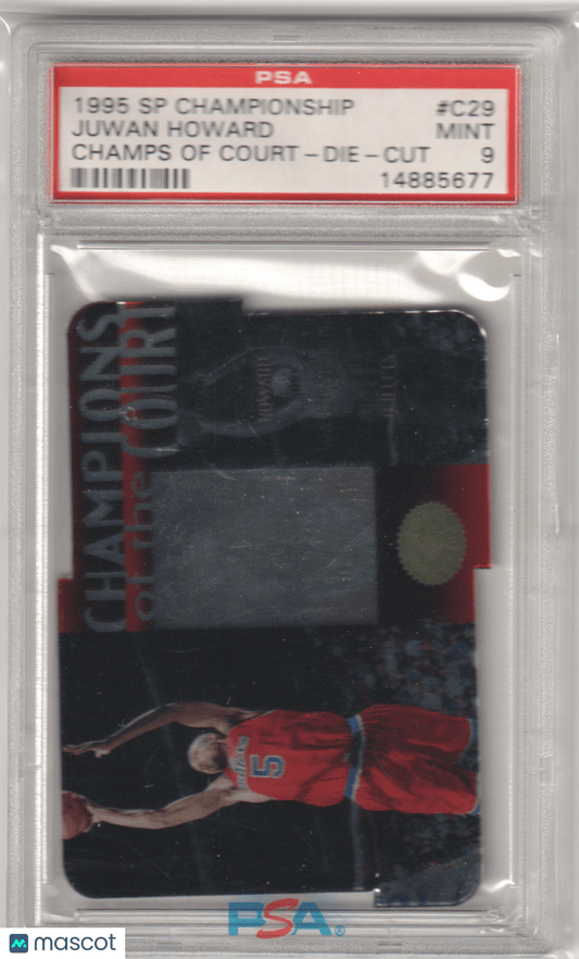 JUWAN HOWARD 1995 Upper Deck SP C C29 Champs Die Cut PSA 9 MINT Pop 1 - Columbia Hobby - Sports Card Boxes - Toploaders - Card Savers