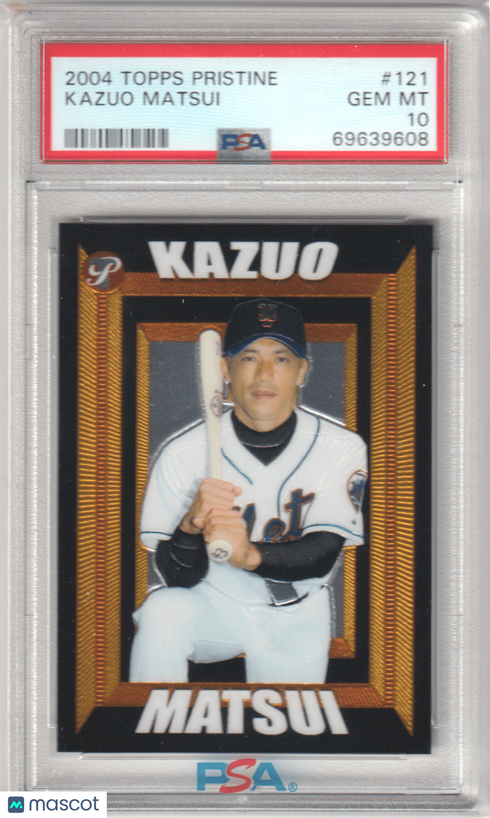 KAQUAO MATSUI 2004 Topps Pristine 121 PSA 10 GEM MINT - METS Pop 1 - Columbia Hobby - Sports Card Boxes - Toploaders - Card Savers