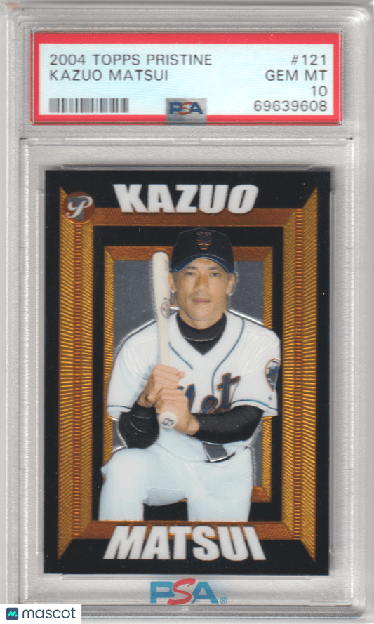 KAQUAO MATSUI 2004 Topps Pristine 121 PSA 10 GEM MINT - METS Pop 1 - Columbia Hobby - Sports Card Boxes - Toploaders - Card Savers