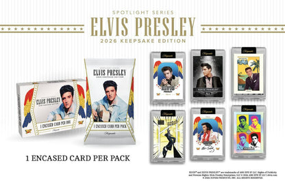 2026 Keepsake Elvis Presley Spotlight Series Hobby Box | Columbia Sports Cards | Columbia Hobby - Sports Card Boxes - Toploaders - Card Savers.