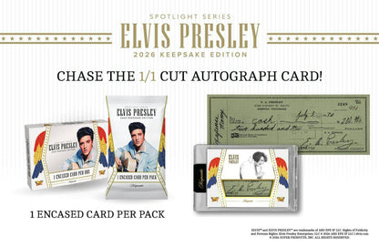 2026 Keepsake Elvis Presley Spotlight Series Hobby Box | Columbia Sports Cards | Columbia Hobby - Sports Card Boxes - Toploaders - Card Savers.
