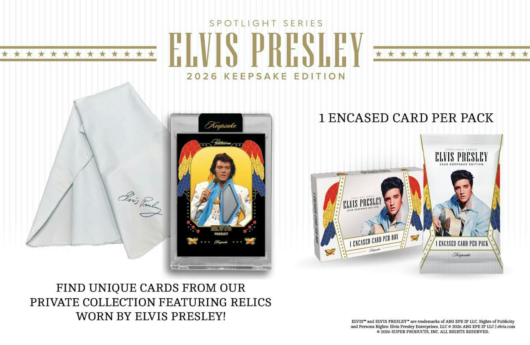 2026 Keepsake Elvis Presley Spotlight Series Hobby Box | Columbia Sports Cards | Columbia Hobby - Sports Card Boxes - Toploaders - Card Savers.
