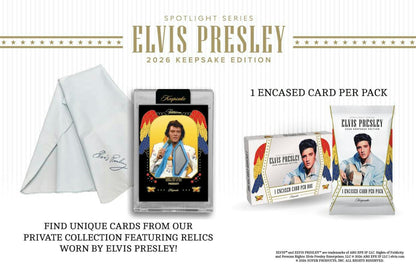 2026 Keepsake Elvis Presley Spotlight Series Hobby Box | Columbia Sports Cards | Columbia Hobby - Sports Card Boxes - Toploaders - Card Savers.