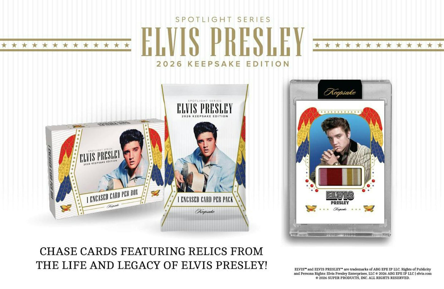 2026 Keepsake Elvis Presley Spotlight Series Hobby Box | Columbia Sports Cards | Columbia Hobby - Sports Card Boxes - Toploaders - Card Savers.