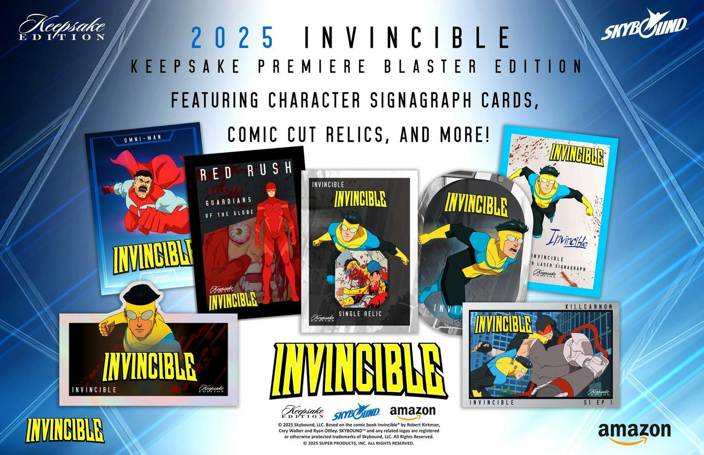 Keepsake Invincible 1st Edition Season 1 Blaster Box | Columbia Sports Cards - Columbia Hobby - Sports Card Boxes - Toploaders - Card Savers