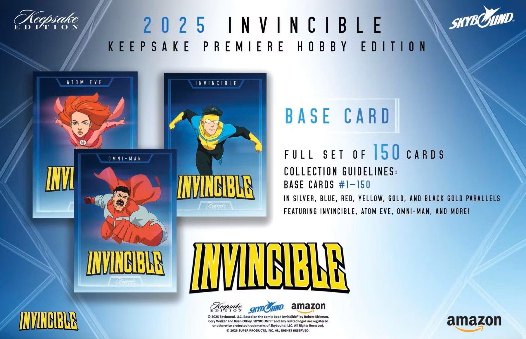 Keepsake Invincible Premiere Edition Hobby Box (Keepsake Trading Cards 2025) | Columbia Sports Cards - Columbia Hobby - Sports Card Boxes - Toploaders - Card Savers