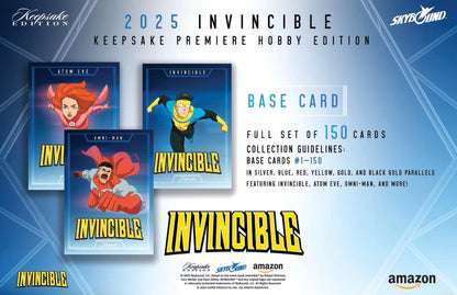 Keepsake Invincible Premiere Edition Hobby Box (Keepsake Trading Cards 2025) | Columbia Sports Cards - Columbia Hobby - Sports Card Boxes - Toploaders - Card Savers