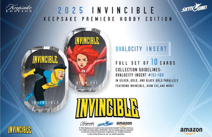 Keepsake Invincible Premiere Edition Hobby Box (Keepsake Trading Cards 2025) | Columbia Sports Cards - Columbia Hobby - Sports Card Boxes - Toploaders - Card Savers