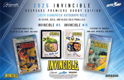 Keepsake Invincible Premiere Edition Hobby Box (Keepsake Trading Cards 2025) | Columbia Sports Cards - Columbia Hobby - Sports Card Boxes - Toploaders - Card Savers