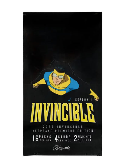 Keepsake Invincible Premiere Edition Hobby Box (Keepsake Trading Cards 2025) | Columbia Sports Cards - Columbia Hobby - Sports Card Boxes - Toploaders - Card Savers