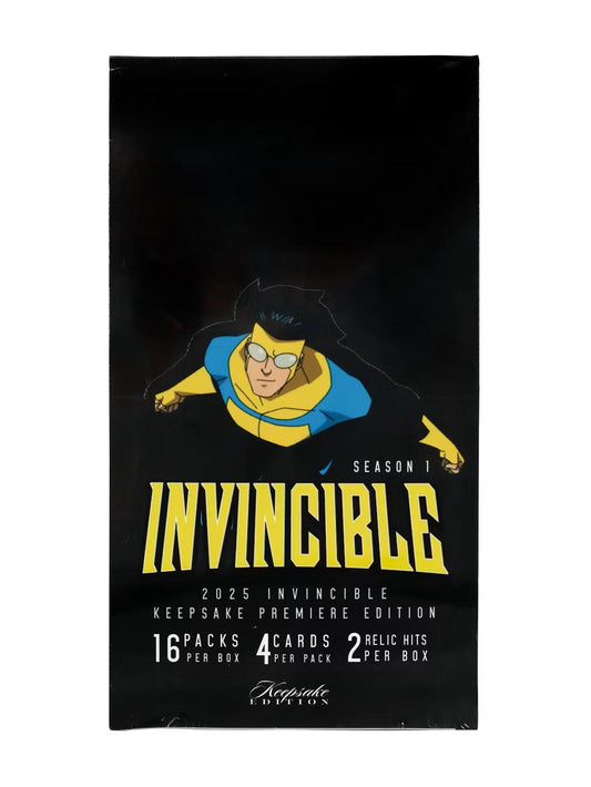 Keepsake Invincible Premiere Edition Hobby Box (Keepsake Trading Cards 2025) | Columbia Sports Cards - Columbia Hobby - Sports Card Boxes - Toploaders - Card Savers