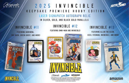 Keepsake Invincible Premiere Edition Hobby Box (Keepsake Trading Cards 2025) | Columbia Sports Cards - Columbia Hobby - Sports Card Boxes - Toploaders - Card Savers