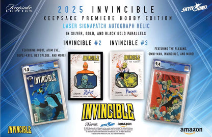 Keepsake Invincible Premiere Edition Hobby Box (Keepsake Trading Cards 2025) | Columbia Sports Cards - Columbia Hobby - Sports Card Boxes - Toploaders - Card Savers
