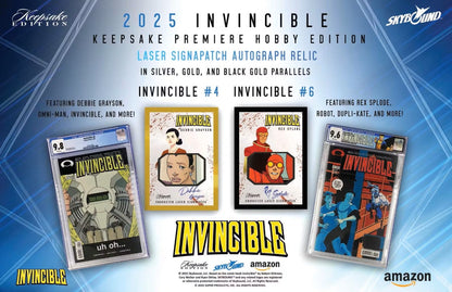 Keepsake Invincible Premiere Edition Hobby Box (Keepsake Trading Cards 2025) | Columbia Sports Cards - Columbia Hobby - Sports Card Boxes - Toploaders - Card Savers