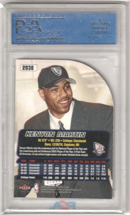 KENYON MARTIN 2000 Ultra 203G Gold Medallion PSA 9 MINT - NETS - Columbia Hobby - Sports Card Boxes - Toploaders - Card Savers