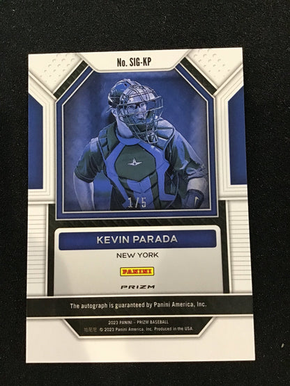 KEVIN PADRADA 2023 Panini Prizm Baseball Gold Auto /5 #SIG - KP SSP Mets - Columbia Hobby - Sports Card Boxes - Toploaders - Card Savers