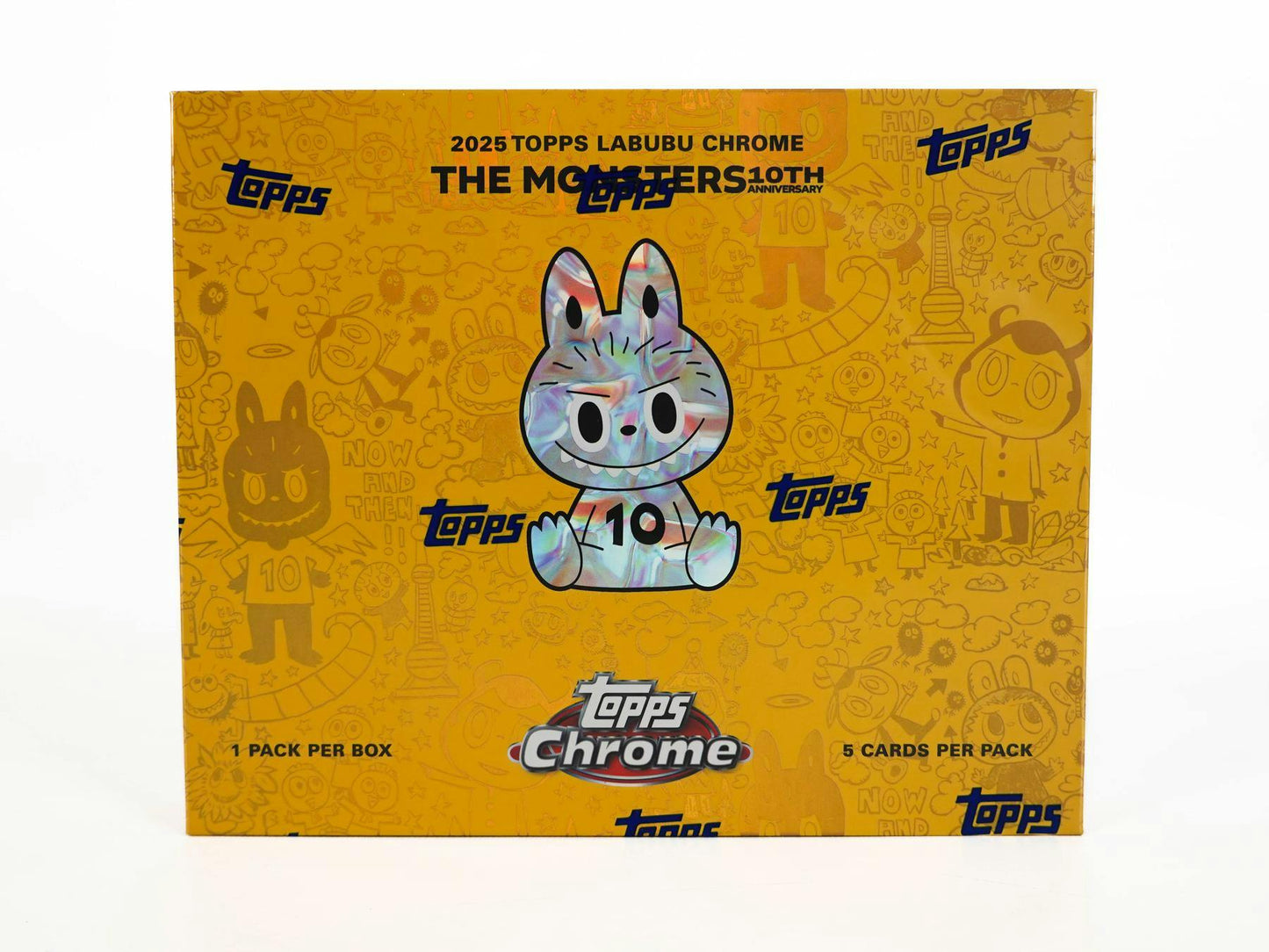 Labubu Chrome 10th Anniversary Box (Topps 2025) | Columbia Sports Cards - Columbia Hobby - Sports Card Boxes - Toploaders - Card Savers